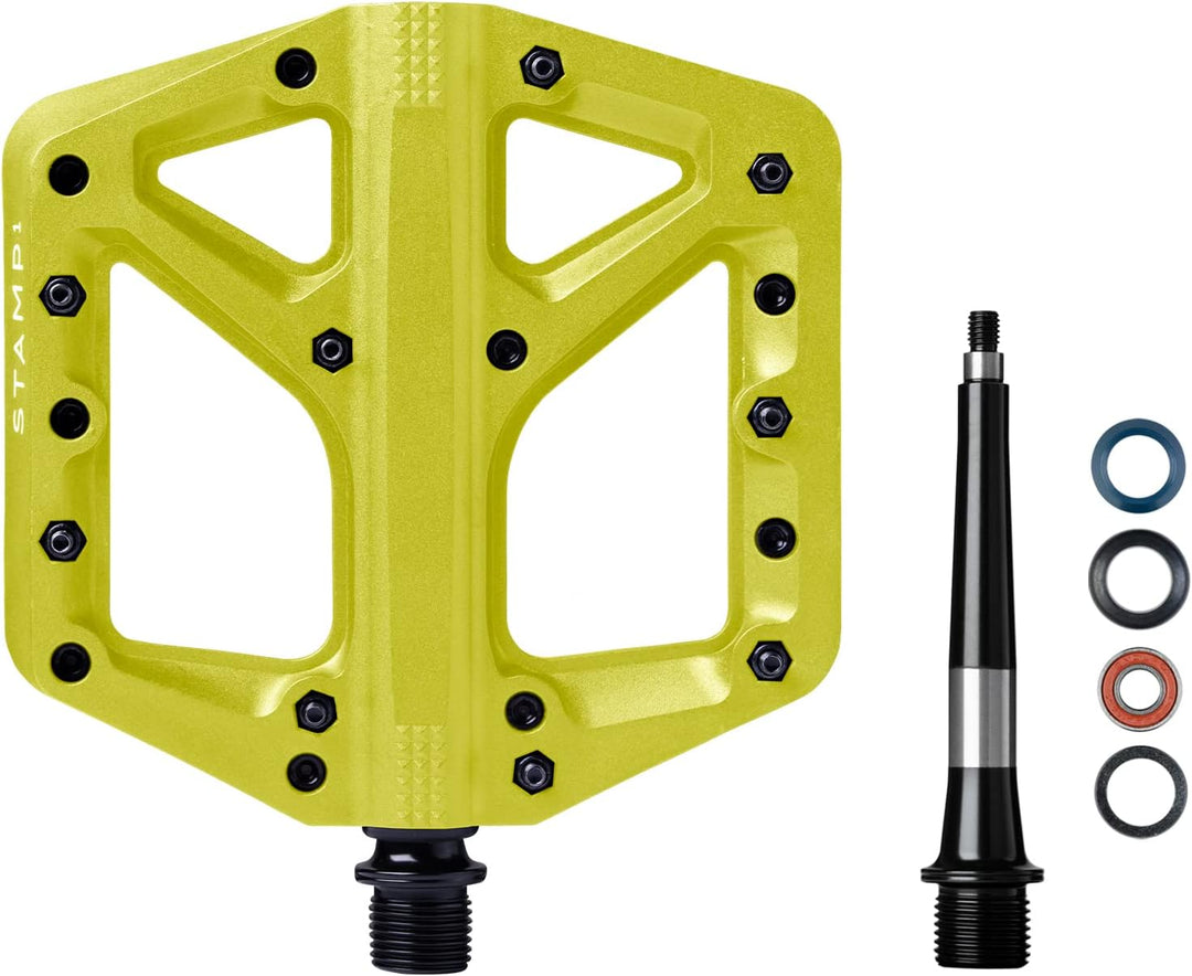 Crankbrothers Stamp Flat BMX/MTB Fahrradpedal – Plattform-Fahrradpedal, minimales Profil, Verstellba