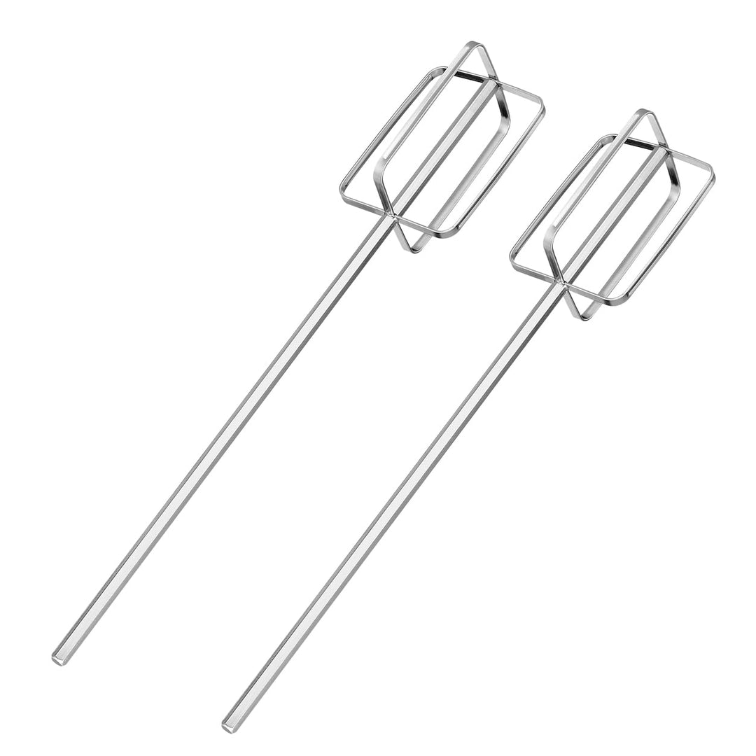 2 Stück 40 cm Edelstahl Rührstab, Lebensmittel Mischaufsatz