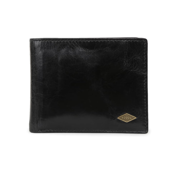 Fossil Herren Reisepasshülle Ryan aus Leder 12,4 cm L x 0,5 cm B x 8,9 cm H Schwarz, Schwarz