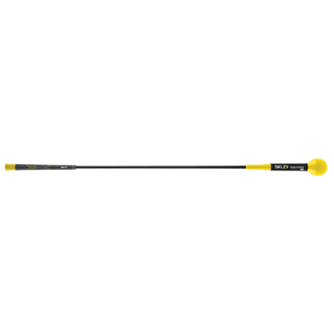 SKLZ Gold Flex, Golf Swing Trainer, Golf Accessories, Golf Training Aids, Flexible Fiberglass, Yello