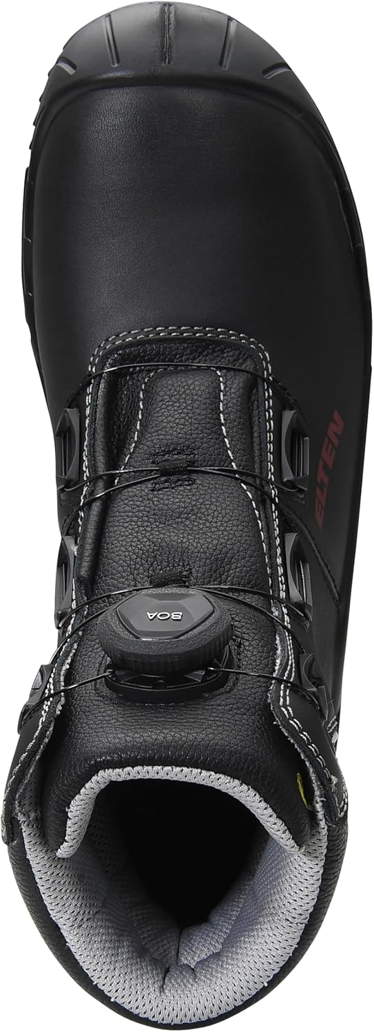 ELTEN Sicherheitsschuhe Laurenzo BOA Mid ESD S3S, Damen und Herren, Leder, Stahlkappe, leicht, robus