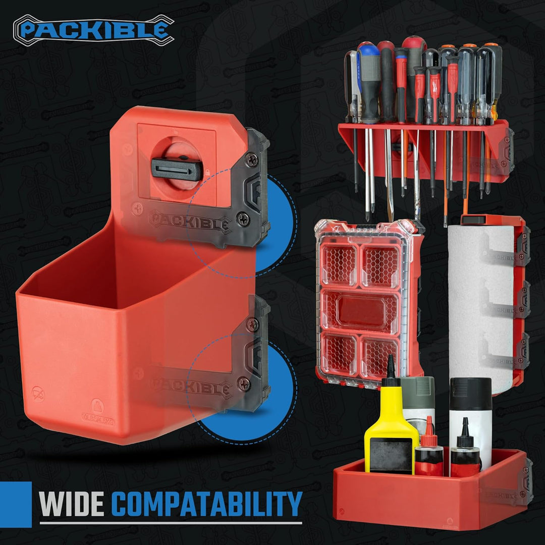 Packible Tool Manta Mounts – Montageklampen kompatibel mit Milwaukee Packout® Locking Packout Zubehö