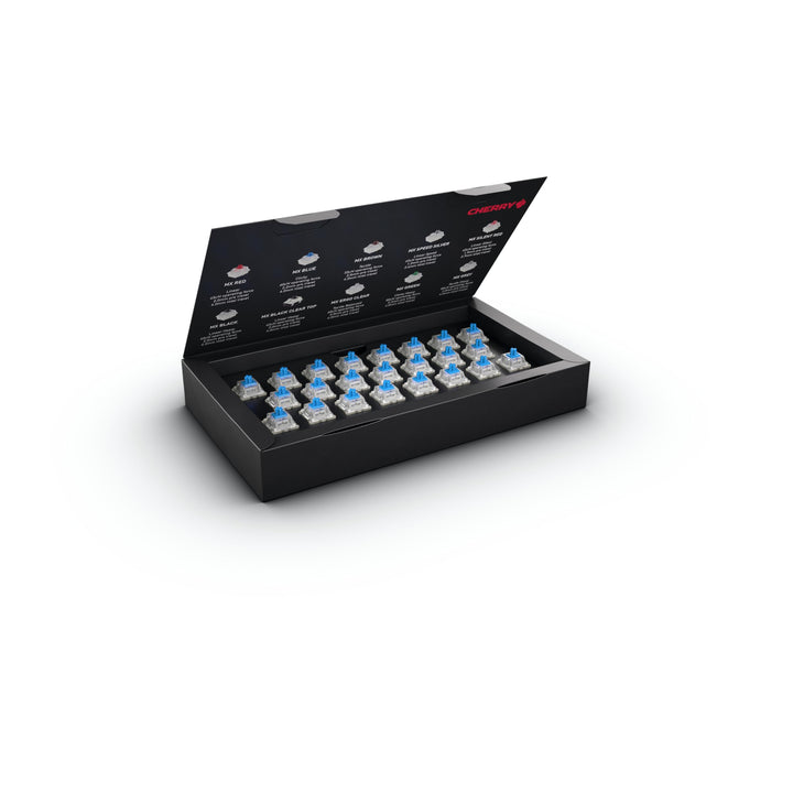 CHERRY MX RGB Blue Switch Kit, 23 Mechanische Tastatur-Schalter, für DIY, Hot Swap oder Gaming-Keybo