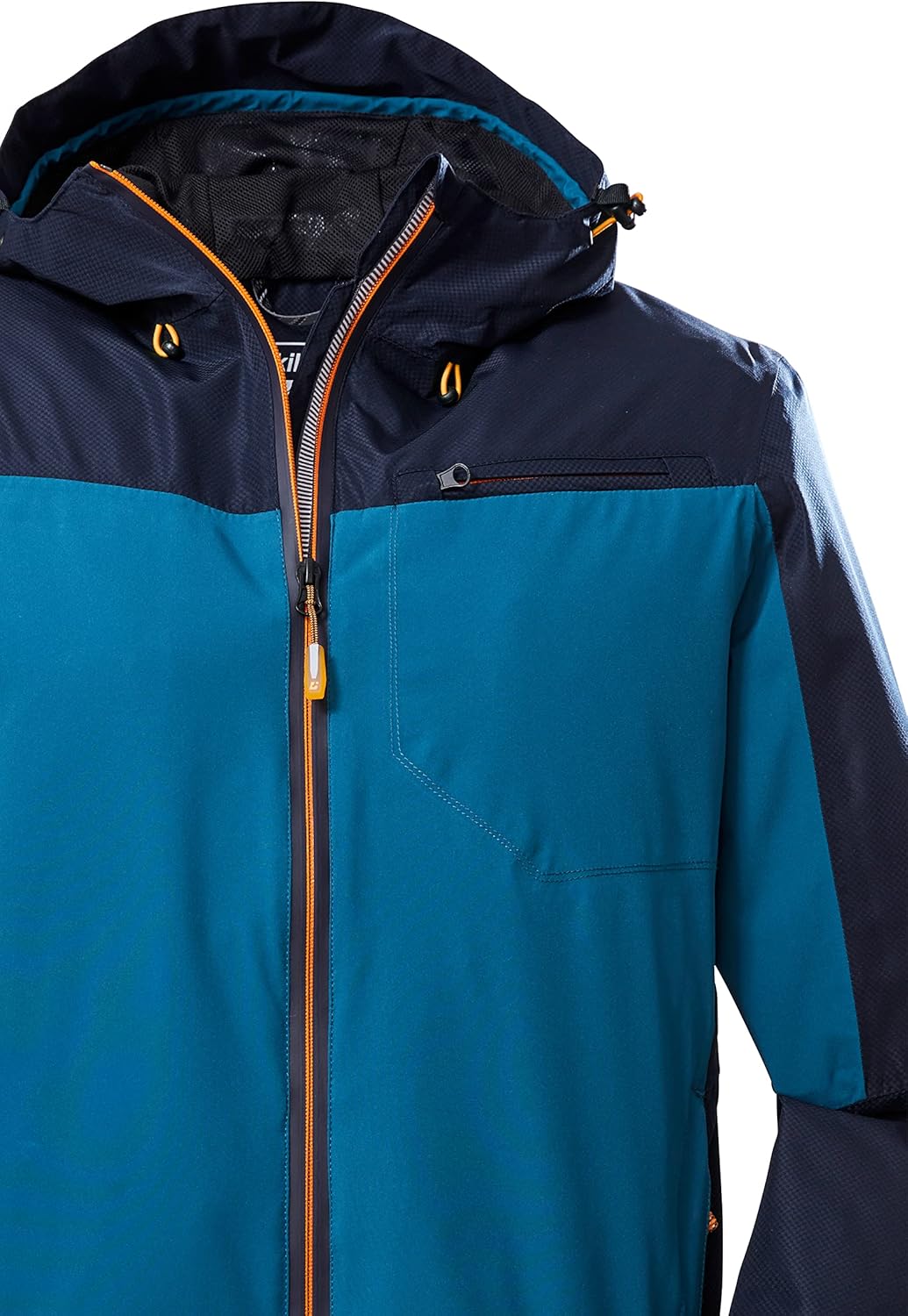 Killtec Herren Kos 6 Mn Jckt Funktionsjacke/Outdoorjacke mit Kapuze, packbar XL petrol, XL petrol