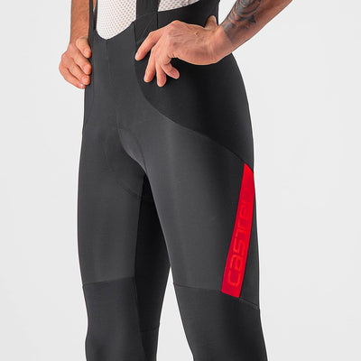 CASTELLI Herren Sorpasso Ros Bibtight Leggings S Black Red, S Black Red