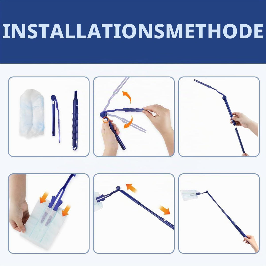 51 Stück für Swiffer Staubwedel Ersatz-Set, Staubfangdecken für Swiffer Duster, Staubfänger, mit 1 S