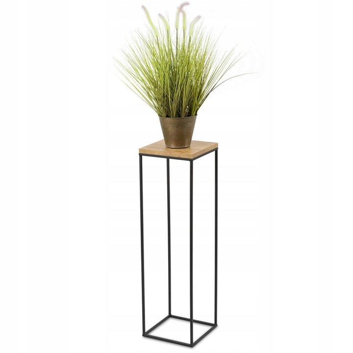 Pflanzenständer Metall 80 cm Hoch - Stabiler und Fester Blumenhocker im Loft Stil - Blumenständer mi