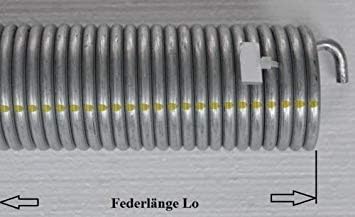 KASTOM 1 Stück Torsionsfeder L720 für Hörmann Garagentor - Garagentorfeder in Silber