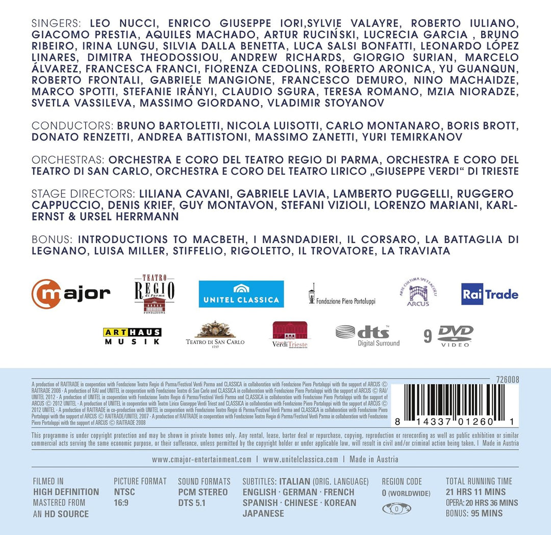 Tutto Verdi - Epochenbox Vol. 2 (1847 - 1853), DVD