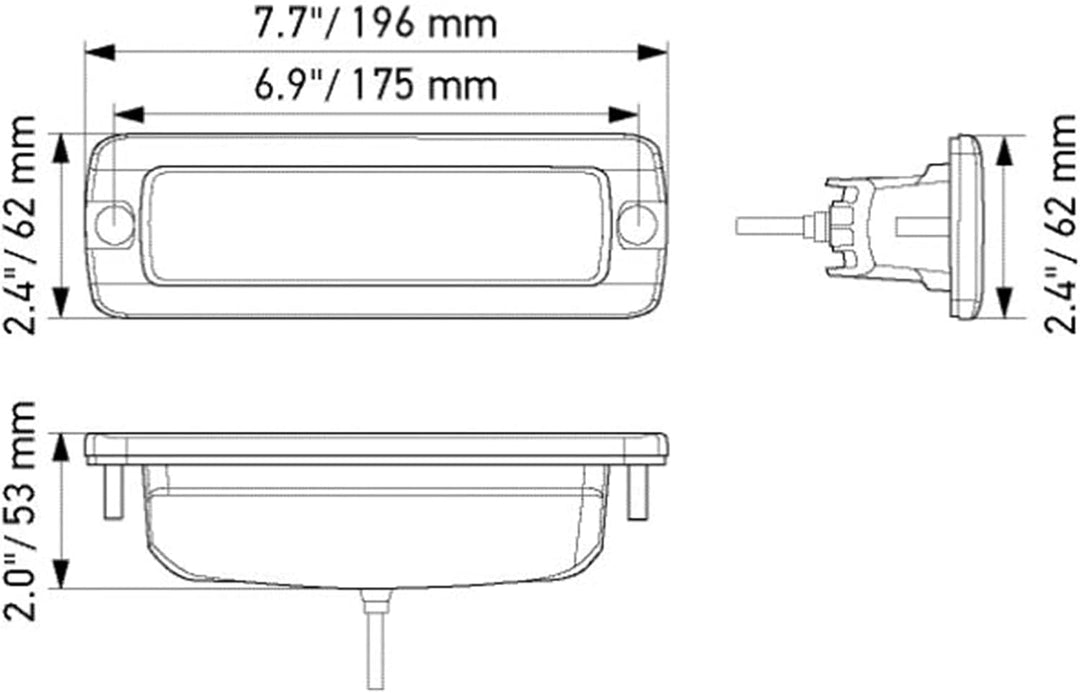 HELLA 1FB 358 176-221 LED-Fernscheinwerfer - Black Magic Mini Lightbar 6.2" - 12/24V - 1600lm - rech