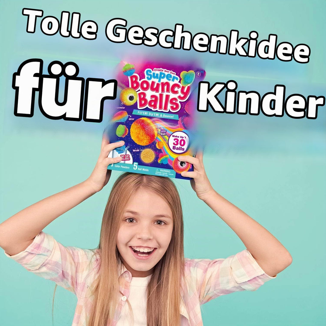 Flummi-Power, Stelle 20 kunterbunte Power-Bälle für Kinder, Gummiball selber Machen, Fun Science Exp