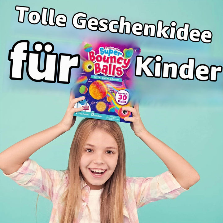 Flummi-Power, Stelle 20 kunterbunte Power-Bälle für Kinder, Gummiball selber Machen, Fun Science Exp
