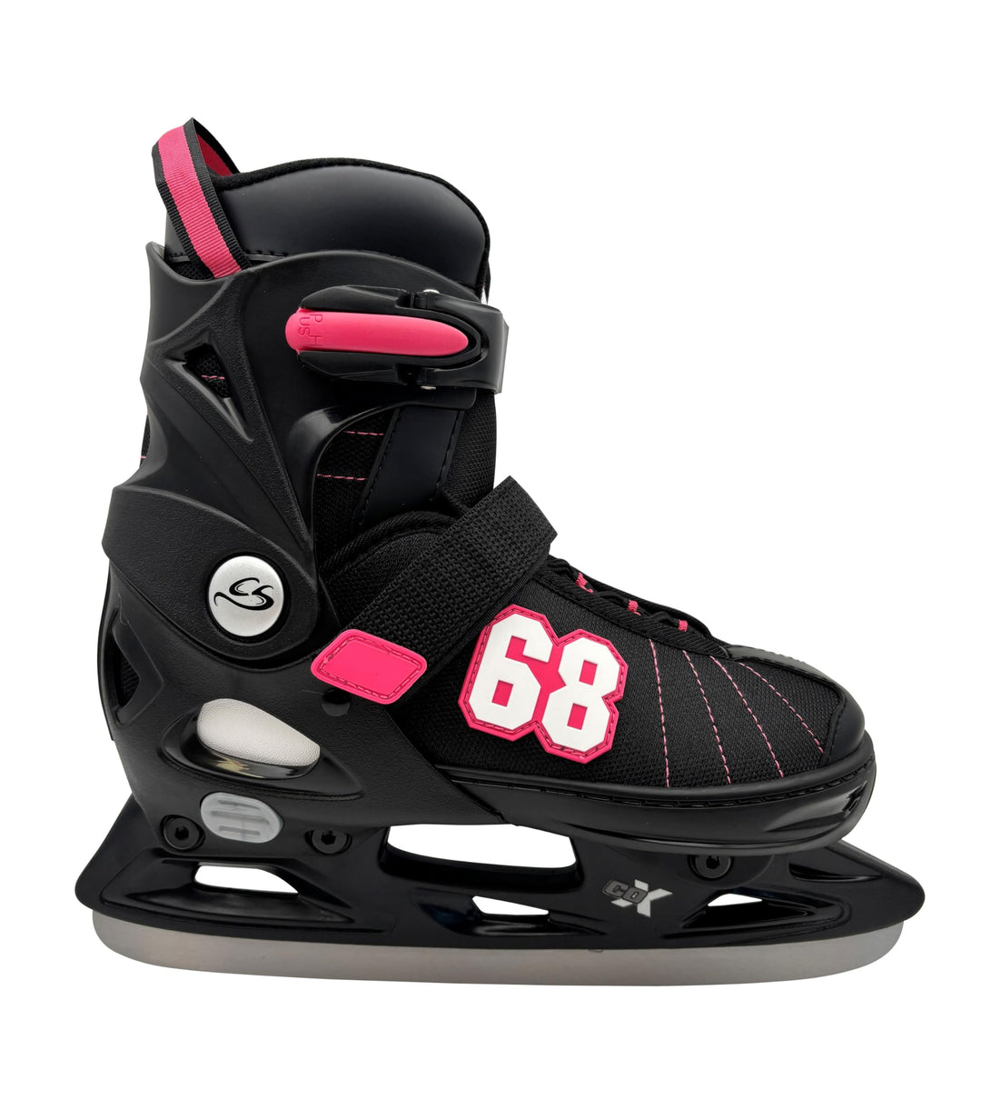 Cox Swain Kinderschlittschuhe Goal Black/Fuxia XS (29-32), Black/Fuxia XS (29-32)