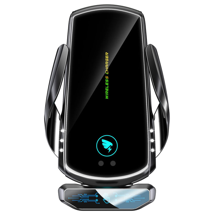 AmazeFan Kabelloses Autoladegerät 15W Qi-Ladegerät Schnellladegerät Touchscreen für iPhone Samsung H