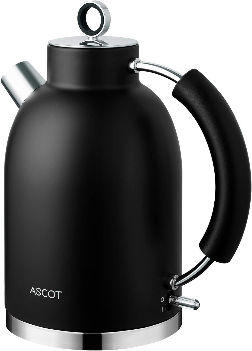 ASCOT Wasserkocher Edelstahl, Elektrischer Wasserkessel Geschenke für Männer/Frauen/Familie 1,5 lite
