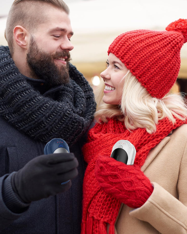BOSONER Handwärmer Elektrisch Taschenwärmer Wiederaufladbar: 2er-Set 6000mAh Elektrischer Handwärmer