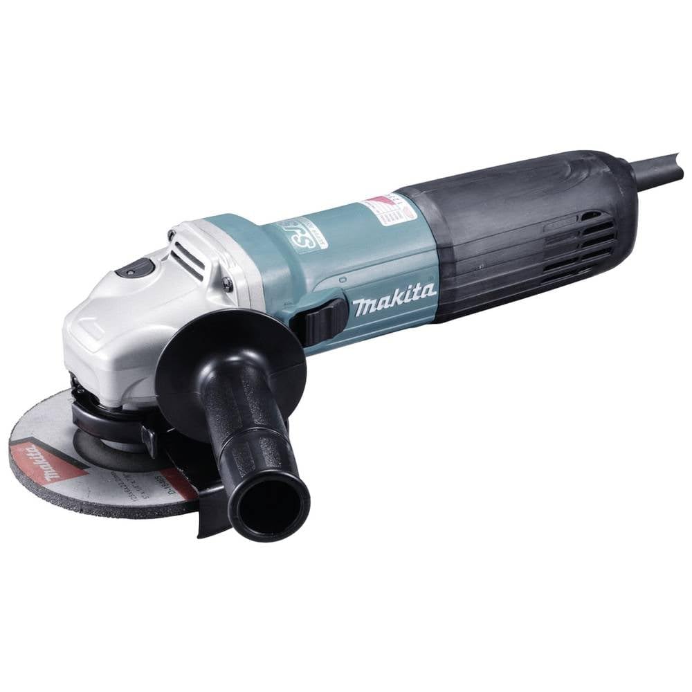 Makita GA5040CZ1 Winkelschleifer 125 mm, 1.400 W ohne Superflansch, Schwarz mit Konstantelektronik,
