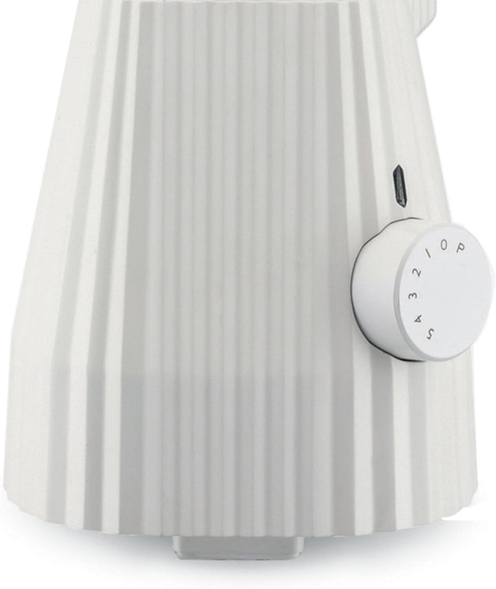 Alessi Plissé MDL09 W - Standmixer mit Abgestufter Karaffe, Thermoplastisches Harz, Europäischer Ste
