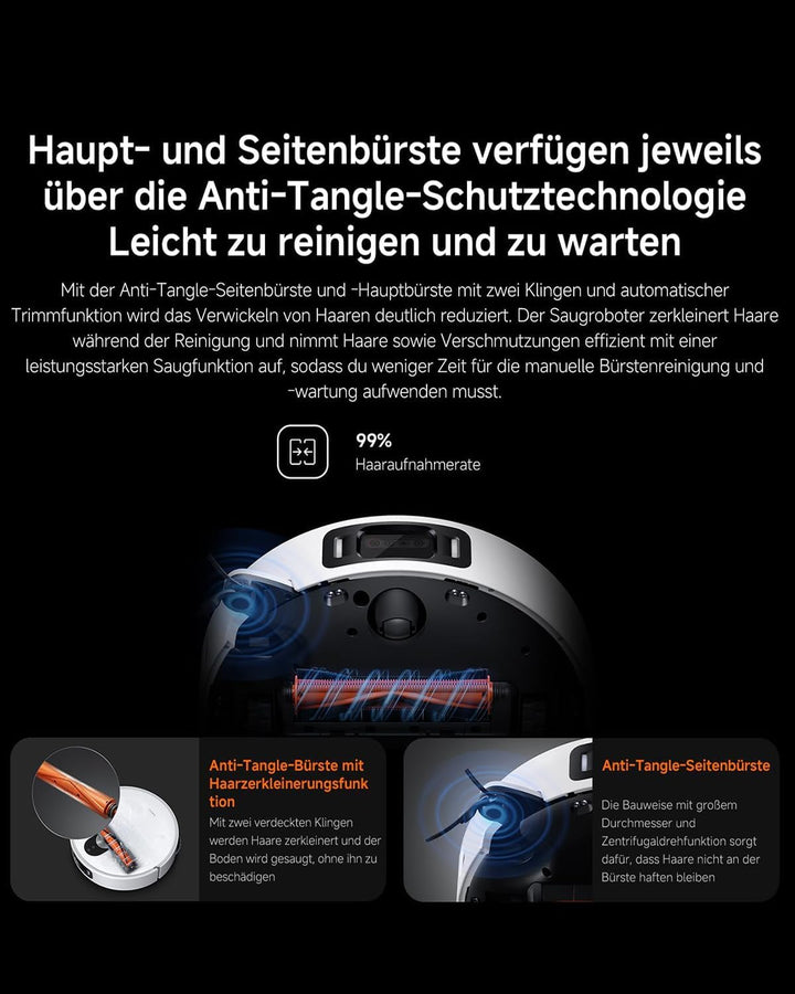 XIAOMI Robot Vacuum 5 Pro - Saugroboter mit Wischfunktion – Staubsauger Roboter ，dToF Smart Retracta