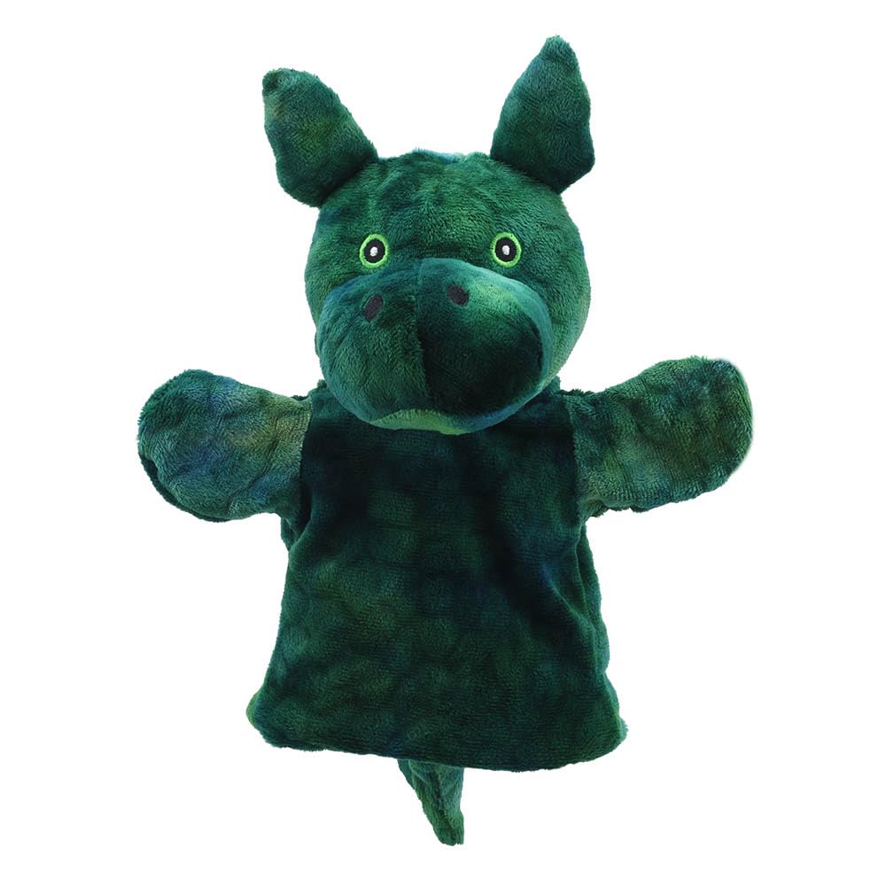 The Puppet Company Puppet Buddies Grüner Drache Handpuppe, PC004633, 36.1 x 14.2 x 9.1 cm