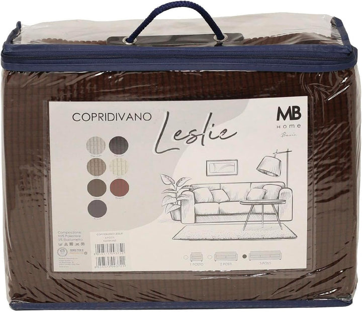 Sogni e capricci Leslie elastische Couchüberzüge, Braun, 1 Platz 1 Platz Braun, 1 Platz Braun