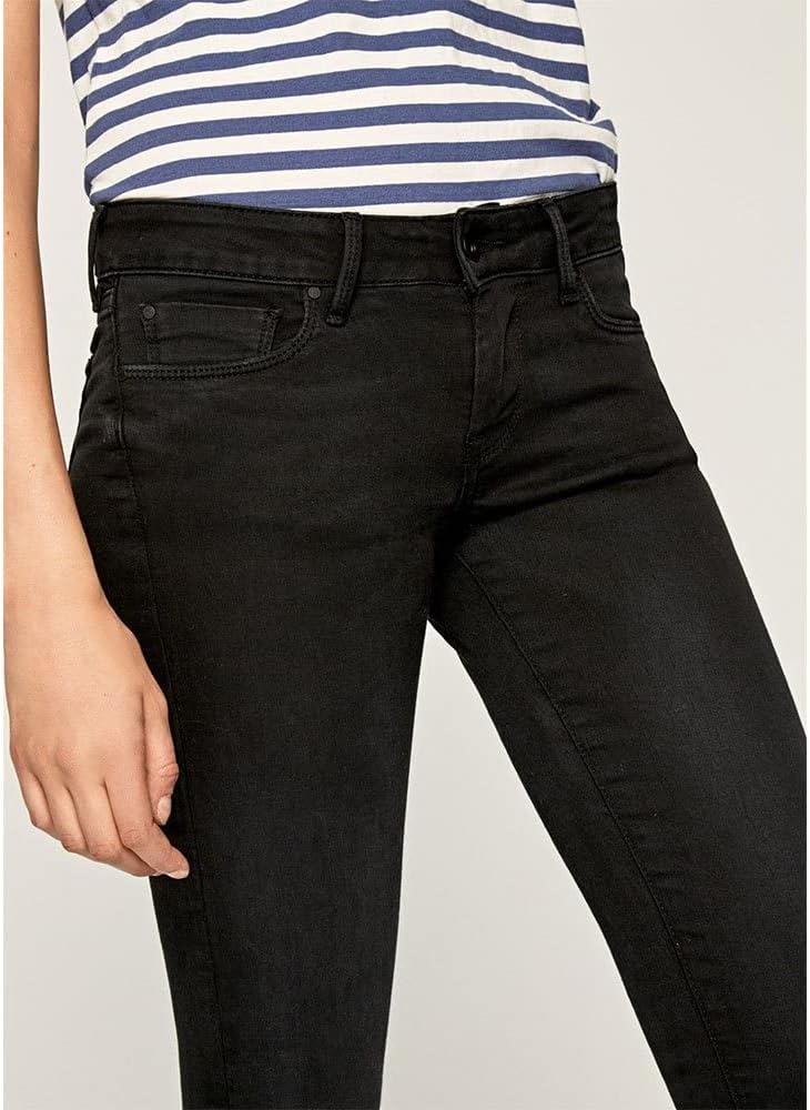 Pepe Jeans Damen Soho Skinny Jeans, Schwarz (Denim-S98), 24W / 30L