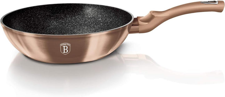 BERLINGER HAUS - Wok 30 cm, Metallic Line Rosegold Edition gratis Schutzfolie
