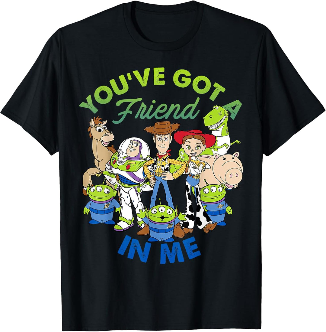 Disney Pixar Toy Story Cartoon Group Shot Graphic T-Shirt