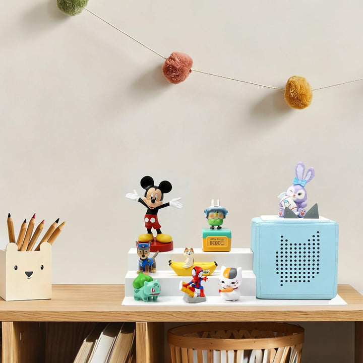 Tonie Regal als Einsatz für IKEA KALLAX, Vollständig magnetisches Toniebox Regal für 20 Figuren + Bo