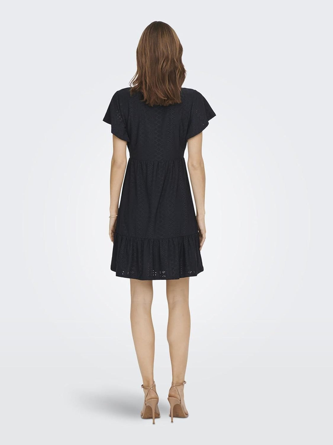 PIECES Damen Onlsandra S/S V-neck Dress Jrs XS Cloud Dancer, XS Cloud Dancer