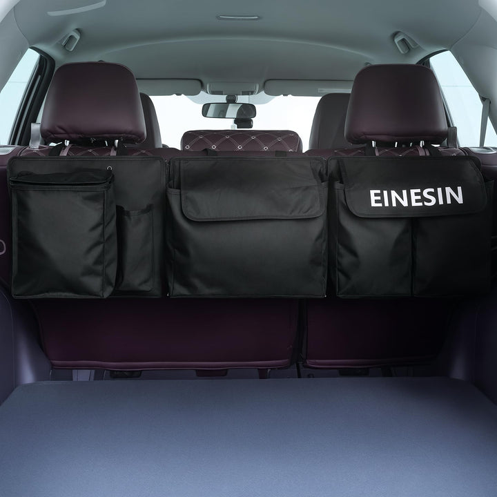 Auto Kofferraum Organizer, Auto Aufbewahrungstasche mit Klett Kofferraum Taschen Faltbar, abnehmbare