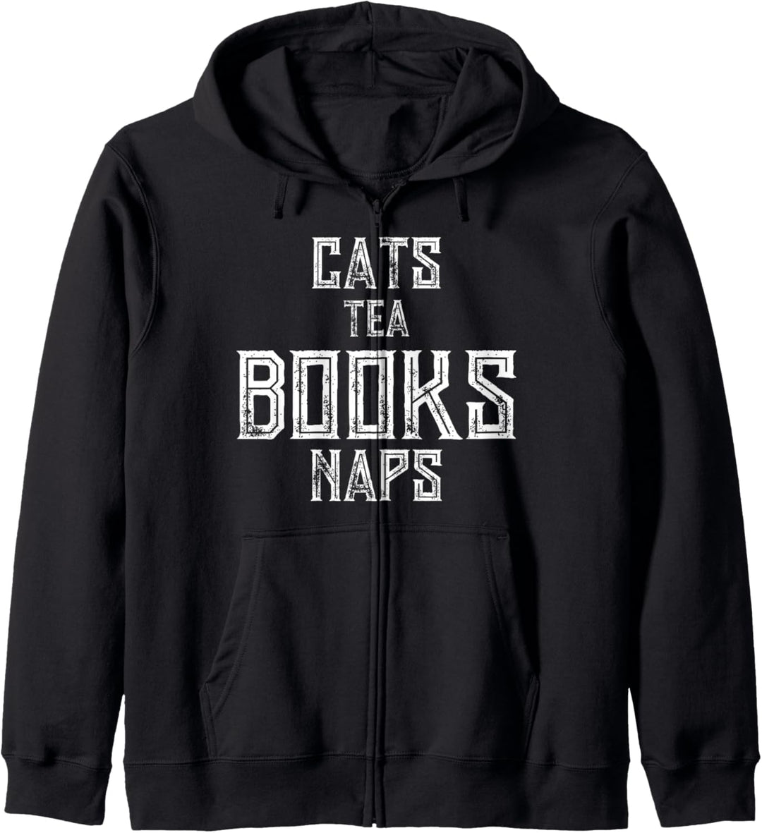 Cat Lover Funny Gift - Cats Tea Books Naps Kapuzenjacke