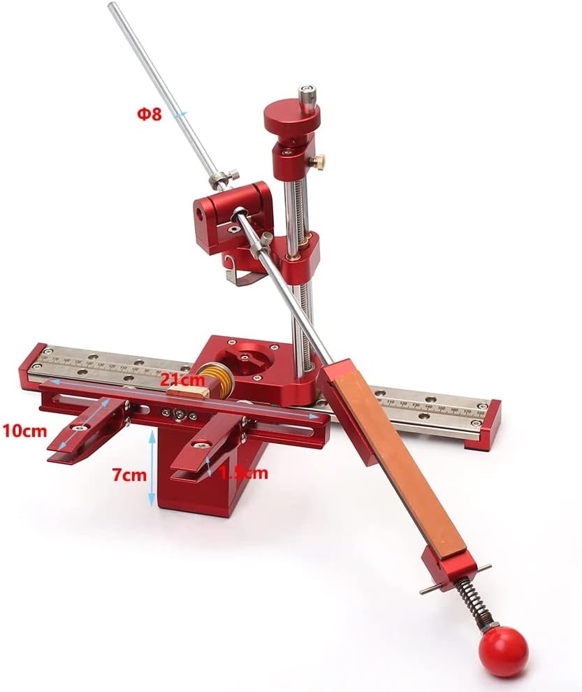 Professioneller Messerschärfer mit 6 Schleifsteinen, 360° drehbarer Winkel, verstellbares Design, fe