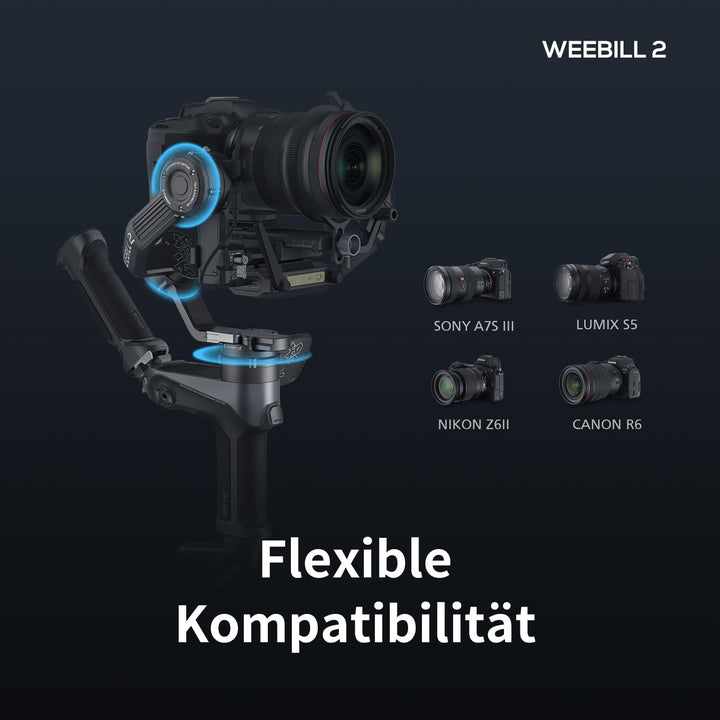 ZHIYUN Weebill-2 SE [Official] Gimbal Stabilisator 3-Achsen, DSLR Kamera Gimbal mit 2,88" Touchscree