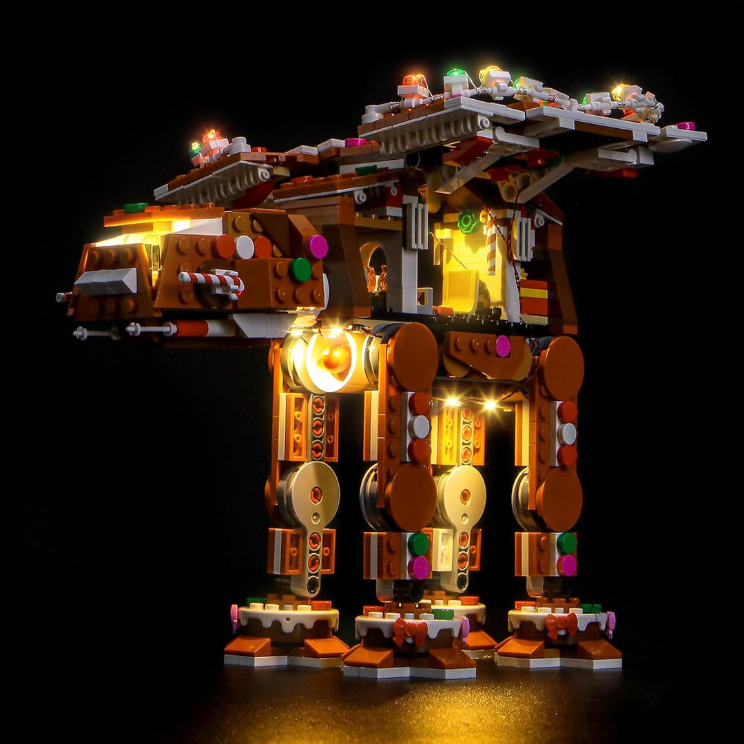 Fernbedienung Licht-Kit Kompatibel mit Lego 40806 Gingerbread at-at Walker (Kein Modell), Led Beleuc