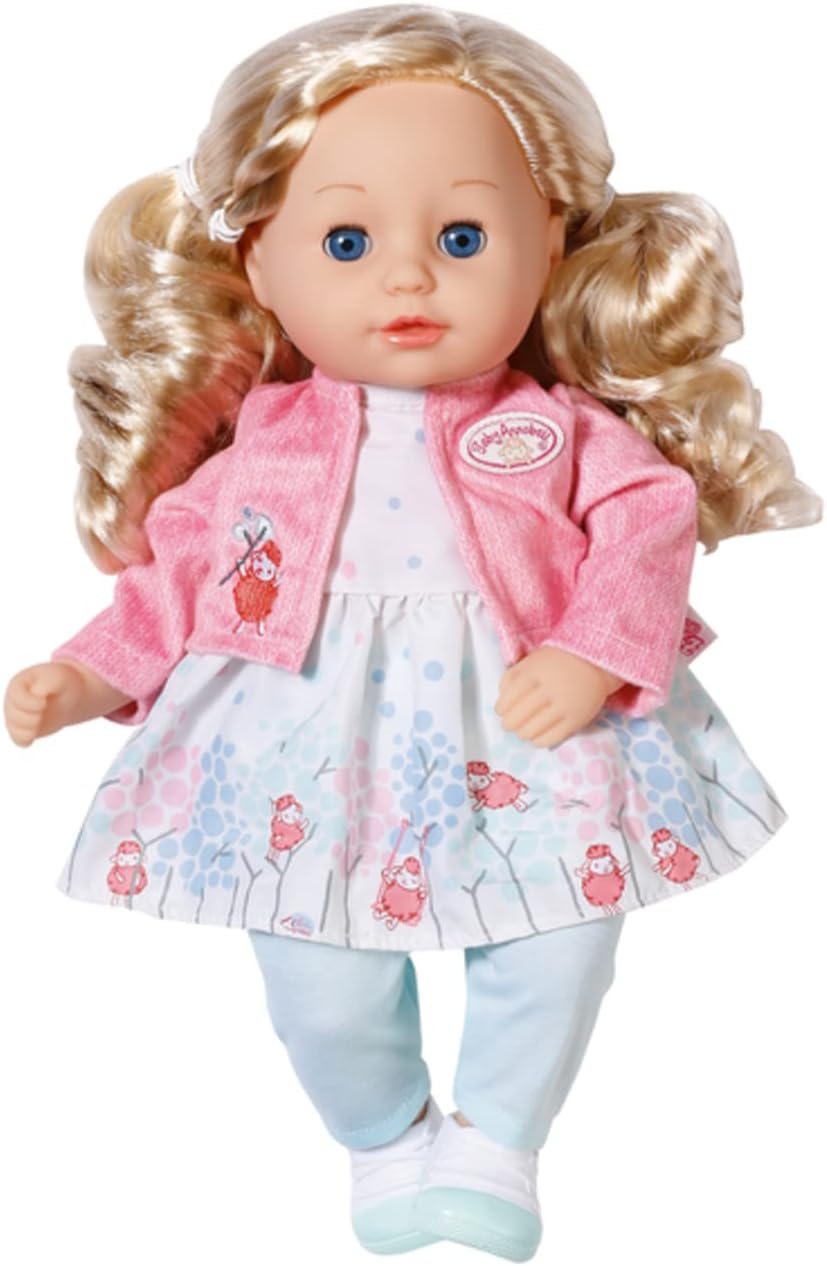 Baby Annabell, Puppe, Baby Annabell Little Sophia 36cm, weiche Puppe mit langen blonden Haaren, blau