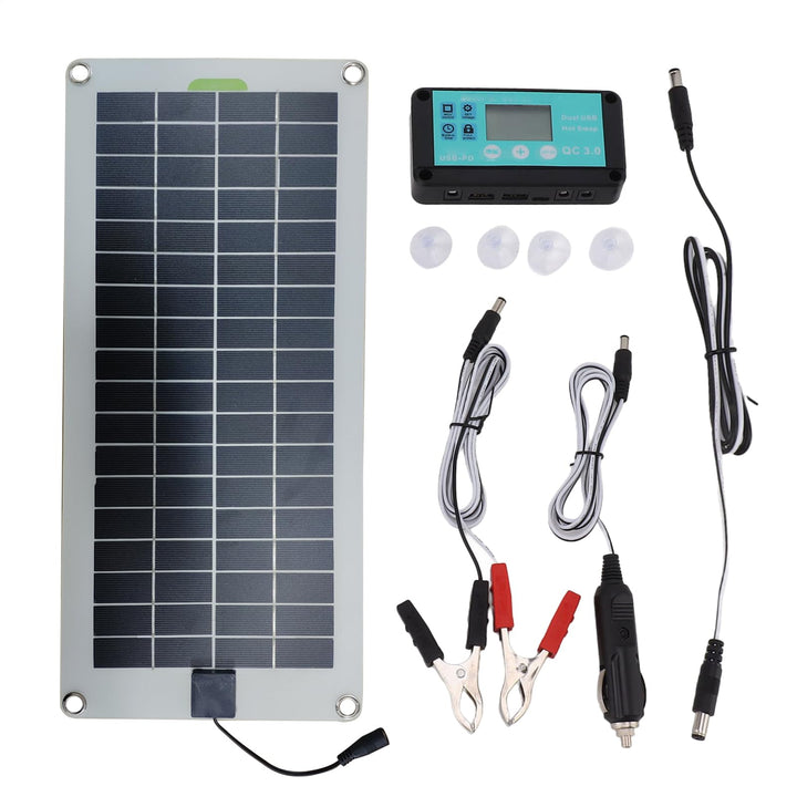 Solar Charger, Car Battery, Trickle Kit, 16,54 x 7,87 Zoll 30 W 12 V Energie, Plug Play Design, Idea