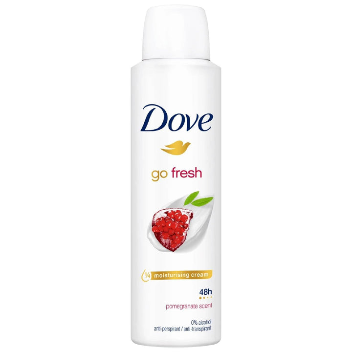 Dove Go Fresh Granatapfel Spray, 6er-Pack Frischeduft,Zederngras, Frischeduft,Zederngras