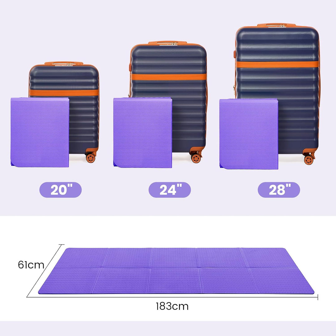 Good Nite Klappbare Yogamatte Rutschfest Tragbare Fitnessmatte Faltbar Leicht Gymnastikmatte Pilates