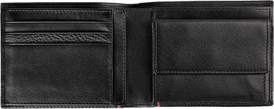 Zippo, dreifach gefaltete Nappa-Brieftasche, 12 x 9 x 2 cm, schwarz