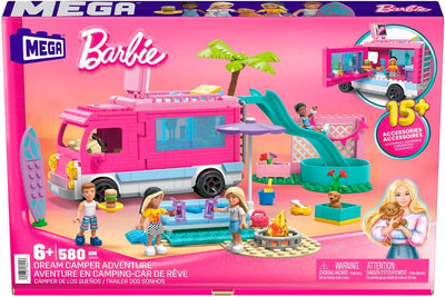 BARBIE Traumwohnmobil - Bauspielzeug mit Bett auf dem Dach, komplett ausgestatteter Küche und Zubehö