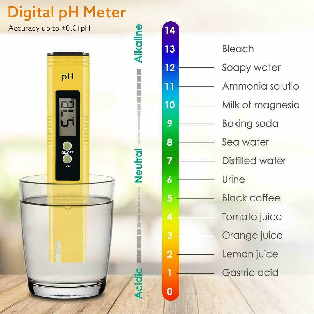L41CS Digitales pH Messgerät mit LCD Anzeige – Präziser pH-Wert und TDS/EC, Wasserqualitäts-Tester f