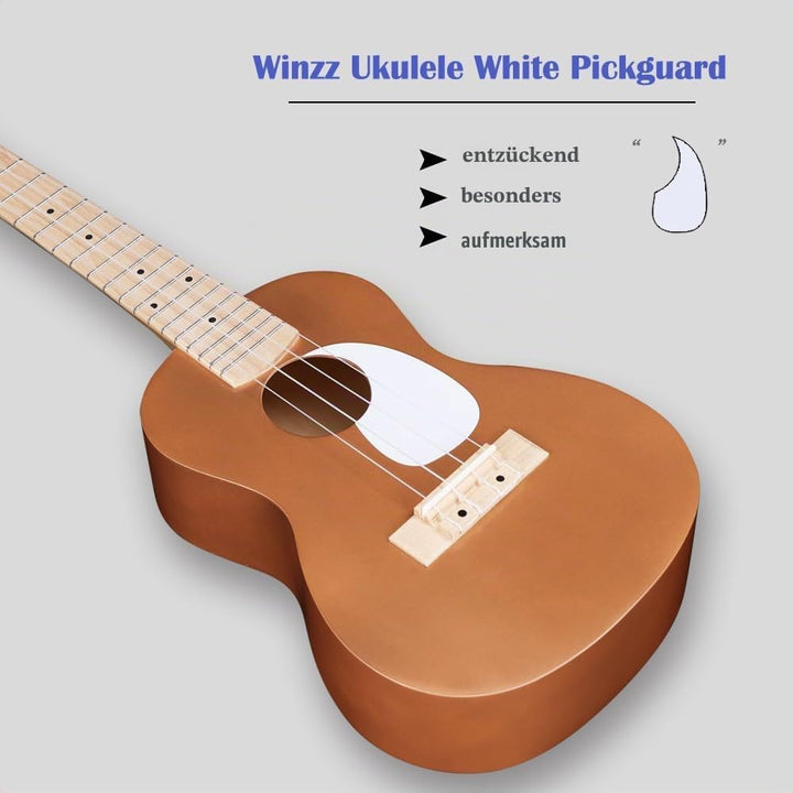 Winzz Ukulele Erwachsene Anfänger Set, Konzert Ukulele 23 Zoll, Ukulele Kinder Einsteiger Kit mit 9