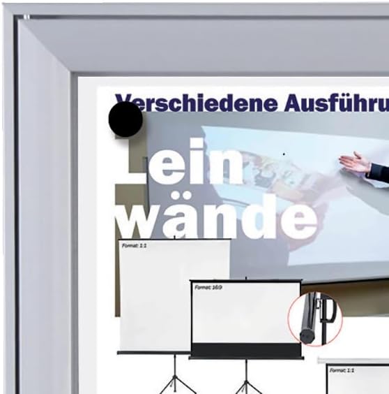 FRANKEN Schaukasten Security - Feuerfest für den Innenbereich, Klapptür, 4x A4, 52,1 x 69,6 x 2,3 cm