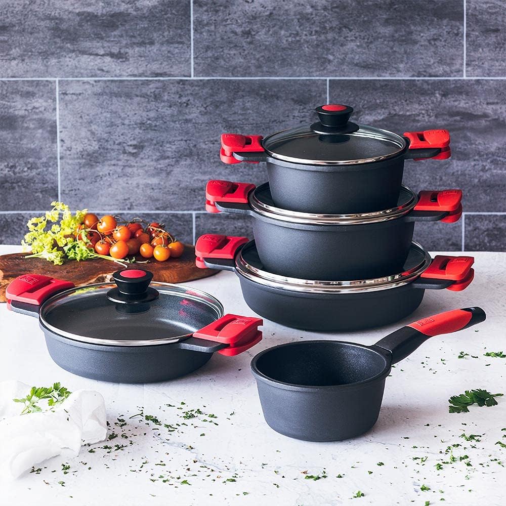 BRA Premiere | Wok 28 cm, Aluminiumguss, dreischichtig mit verstärkter Antihaftbeschichtung ohne PFO