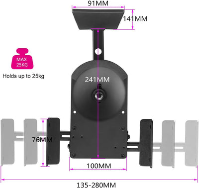 suptek Lautsprecher Wandhalterung, Lautsprecher Ständer für Grosse Umgebungslautsprecher, Halten Sie