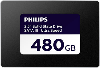 Philips Interne SSD 2,5" SATA III 480GB Ultra Speed 480 GB, 480 GB