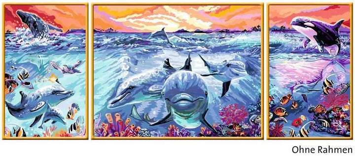 Ravensburger Malen nach Zahlen 28954 - Farbenfrohe Unterwasserwelt - Für Erwachsene und Kinder ab 14
