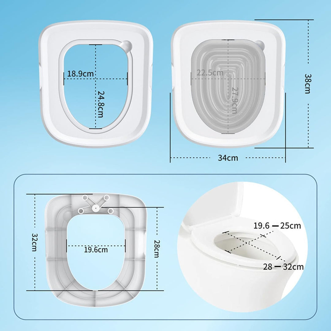 ciciglow Toiletten-Trainingsset, Katzentoilette, Haustiertrainer, Abnehmbares Design, Starke Tragfäh