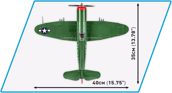 COBI 5736 Historical Collection WWII P-47 Thunderbolt & Tankanhänger Bausteine, Various